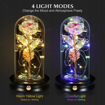 IDEALNY PREZENT WALENTYNKOWY WIECZNA RÓŻA + GRATIS