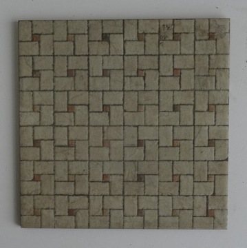 OD RĘKI 33x33 TERAKOTA PODŁOGA BEŻ BRĄZ BIZ