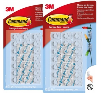 Haczyki samoprzylepne Ozdób Obrazów Command 40 szt