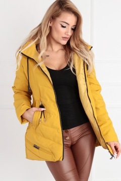 КУРТКА С КАПЮШОНОМ И ВОРОТНИКОМ-СТОЙКОЙ ПЛЮС РАЗМЕР ЦВЕТА 40 Л 1942 г.