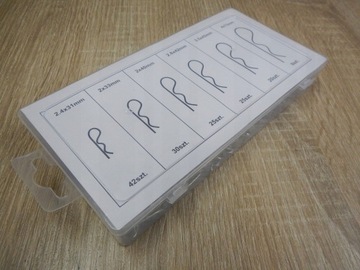 Набор шплинтов 150 шт. Пружинная сталь.