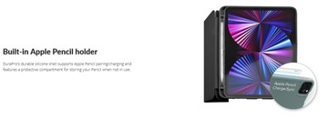 Защитный чехол JCPal DuraPro с держателем для карандашей, розовый для iPad Pro 11 дюймов(