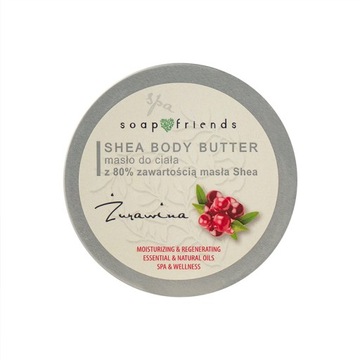 Masło do ciała Shea 80% Żurawina 200 ml