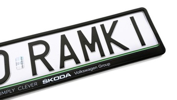 Рамки номерного знака SKODA FABIA OCTAVIA KODIAQ SCALA KAMIQ RAPID