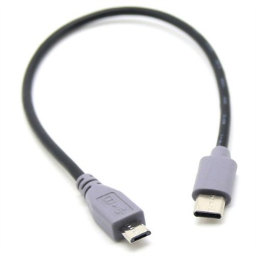 Kabel USB 3.1 USB-C typ C do Micro USB 25cm