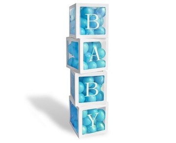 Коробки для воздушных шаров, набор из 4 шт. BABY Shower для детей от 1 года