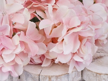 ГИДРЕНЗИЯ ГУСТОЙ КРАСИВЫЙ БУКЕТ ИЗ ИСКУССТВЕННЫХ ЦВЕТОВ КАК ЖИВЫЕ РОЗОВЫЕ X5