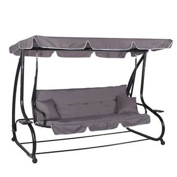 ОТДЕЛЬНЫЕ САДОВЫЕ КАЧЕЛИ С КРЫШКОЙ, 50x172см, 4 ЧЕЛОВЕКА, ОТДЫХ, САД