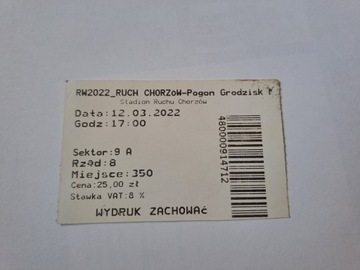 RUCH CHORZÓW - POGOŃ GRODZISK MAZOWIECKI 12-3-2022