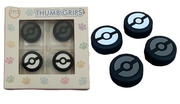 NAKŁADKI GRIPY GUMKI JOY-CON SWITCH 4SZT POKEBALL