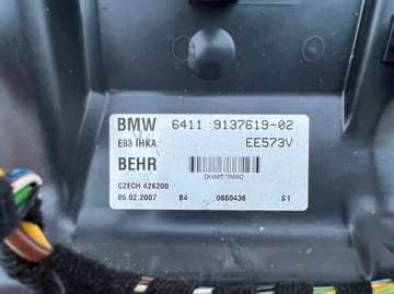 BMW X3 E83 RADIÁTOR DMYCHADLO VENTILÁTOR 9137619