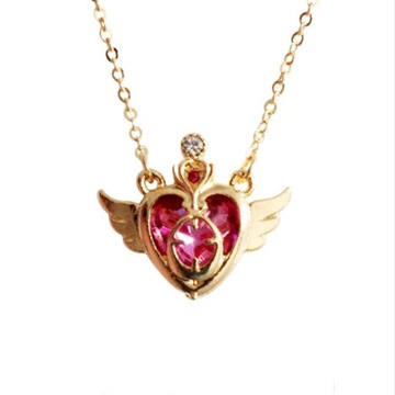 Anime Sailor Moon kryształowy naszyjnik dla kobiet