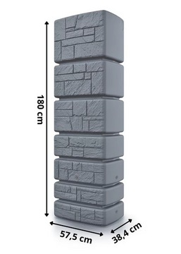 НАСТЕННЫЙ БАК 'TOWER STONE' СЕРЫЙ 350 л