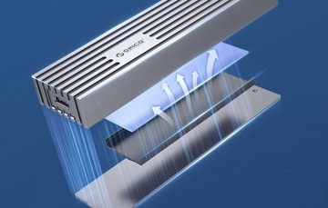 АДАПТЕР КОРПУСА ORICO USB-C КАРМАН ДЛЯ SSD-НАКОПИТЕЛЯ M.2 КАБЕЛЬ NVME 2-В-1 USB 3.2