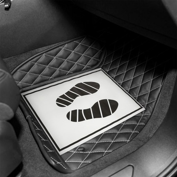 ОДНОРАЗОВЫЕ БУМАЖНЫЕ АВТОМОБИЛЬНЫЕ КОВРИКИ (ЧЕРНЫЕ И