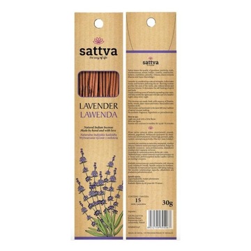 Kadzidełka szlachetne LAWENDA 30g 15szt. sattva AYURVEDA