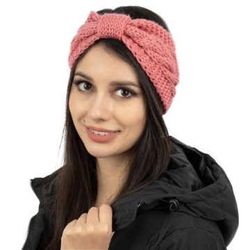 РЕЗОНКА ДЛЯ ВОЛОС на зиму, ШИРОКАЯ, розовая, ПЛОТНАЯ