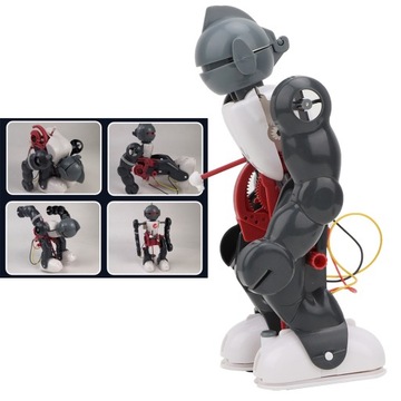 DIY inteligentny plastikowy robot elektryczny zabawka dla dzieci 0L