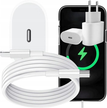 SZYBKA ŁADOWARKA DO IPHONE KOSTKA 20W + KABEL 1M / USB-C LIGHTING IPOD IPAD