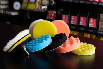 Полировальные диски Меховая ручка Набор губчатых дисков 125 мм SILVER KING