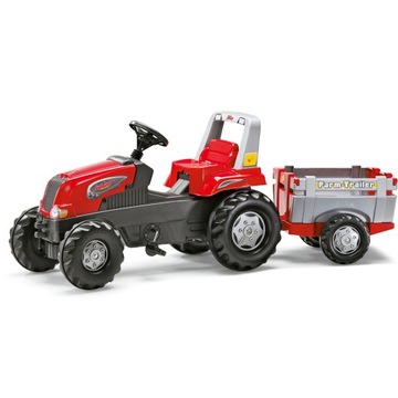 Rolly Toys 800261 Трактор Rolly Junior RT с прицепом, красный