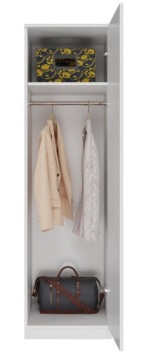 ГАРДЕРОБ ДВЕРИ ГАРДЕРОБА ПОЛКИ SD-50 МАТОВЫЙ БЕЛЫЙ