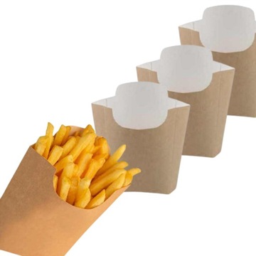 Opakowanie pudełko na frytki kraft 100g - 500szt