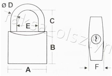 НАВЕСНОЙ ЗАМОК ИЗ НЕРЖАВЕЮЩЕЙ 25 ММ С ДЛИННОЙ РУЧКОЙ