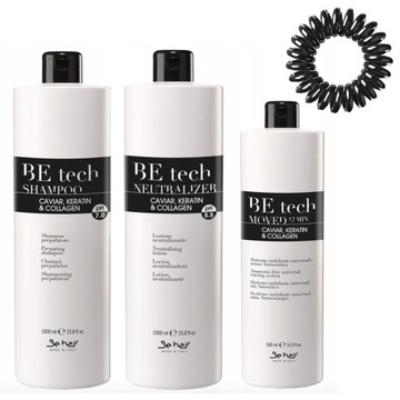 BE TECH Liquid + Fixer для перманентно очищающего шампуня.