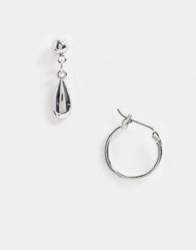 H05495K U07 DESIGNB 2 РАЗНЫЕ СЕРЕБРЯНЫЕ СЕРЬГИ