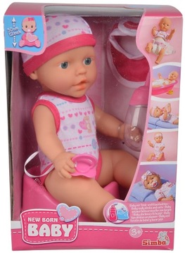 LALKA FUNKCYJNA 30CM NEW BORN BABY PIJE SIKA SIMBA