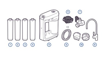 Filtr wody pitnej odwrócona osmoza Aquaphor RO-202S