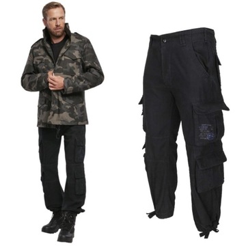 Spodnie Długie Męskie BRANDIT Pure Vintage Black 4XL