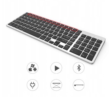 BEZPRZEWODOWA KLAWIATURA BLUETOOTH MAC WINDOWS iOS