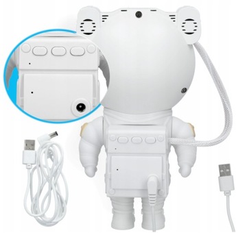 ЗВЕЗДНЫЙ ПРОЕКТОР КОСМОНАВТ НОЧНОЙ ЛАМПОЧНЫЙ ПРОЕКТОР ДЛЯ ДЕТЕЙ + ПУЛЬТ ДУ