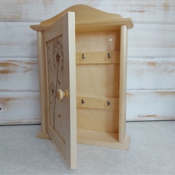 Деревянный шкаф для ключей для дома, украшение стен, натуральный лак