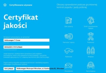 Volkswagen T-Cross SUV Facelifting 1.5 TSI 150KM 2025 Volkswagen T-Cross Aktywny tempomat, Kamera, Digital Cockpit, Podgrzewane, zdjęcie 4