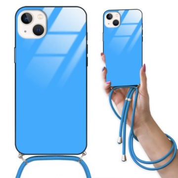 Pouzdro Crossglam Modré pro Iphone 14 Plus Šňůrka