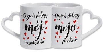 подходящие кружки в форме сердца с принтом, Amor