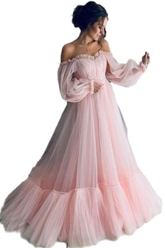 sukienkaElegancka suknia balowa, M, S (36)