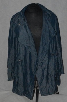 Jeansowa kurtka parka bez zapinania C&A 46