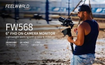 6-дюймовый монитор предварительного просмотра Feelworld FW568 V3