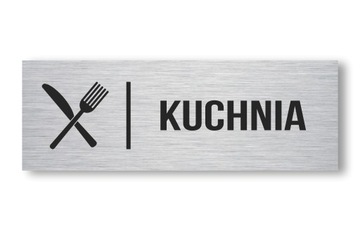 Tabliczka Kuchnia Aluminium UV 20x7cm