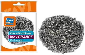 MYJKA DRUCIAK DUŻY ZMYWAK METALOWY SPIRALNY DO MYCIA NACZYŃ CZYŚCIK INOX
