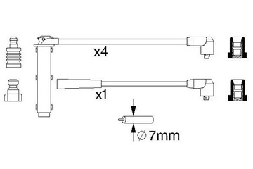 BOSCH PŘÍVODY ZAPALOVACÍ ROVER 25 400 1.4 1.6