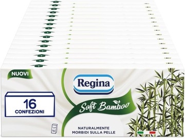 Chusteczki Regina soft bamboo 4-warstwy włókno bambusowe 10 sztuk