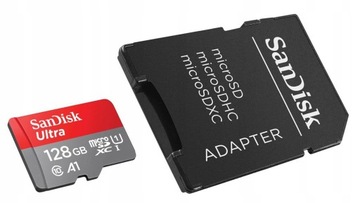 Karta Ultra microSDXC 128GB 140MB/s A1 + Adapter