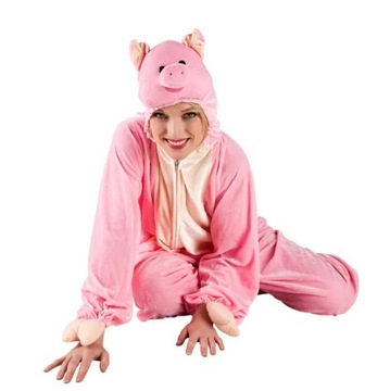 Розовая свинья костюма для свиньи - L Животные ферма