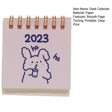 Desk Calendar Easy Store Standing Accurate Anti-rust Mini Desk Calendar