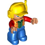 LS NOWE LEGO DUPLO FIGURKA PAN TATA ROBOTNIK KASK